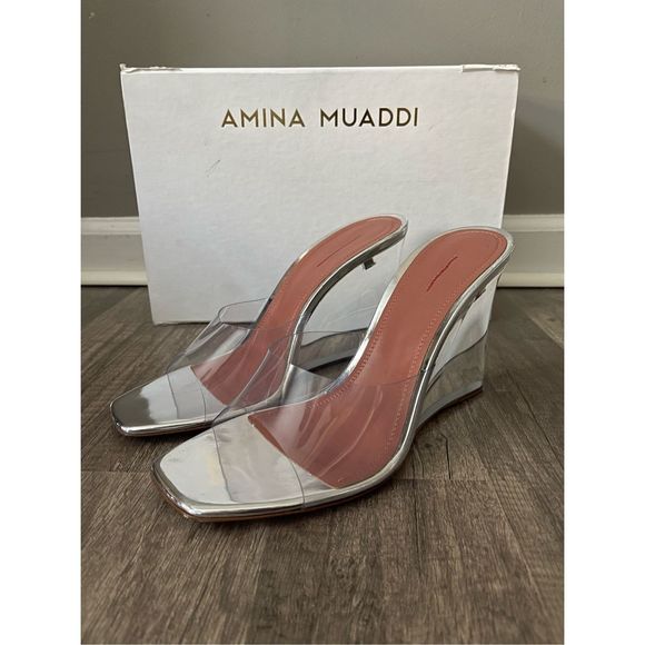 AMINA MUADDI Lupita PVC wedge mules Size 41 (11)
$1140 - Picture 11 of 13